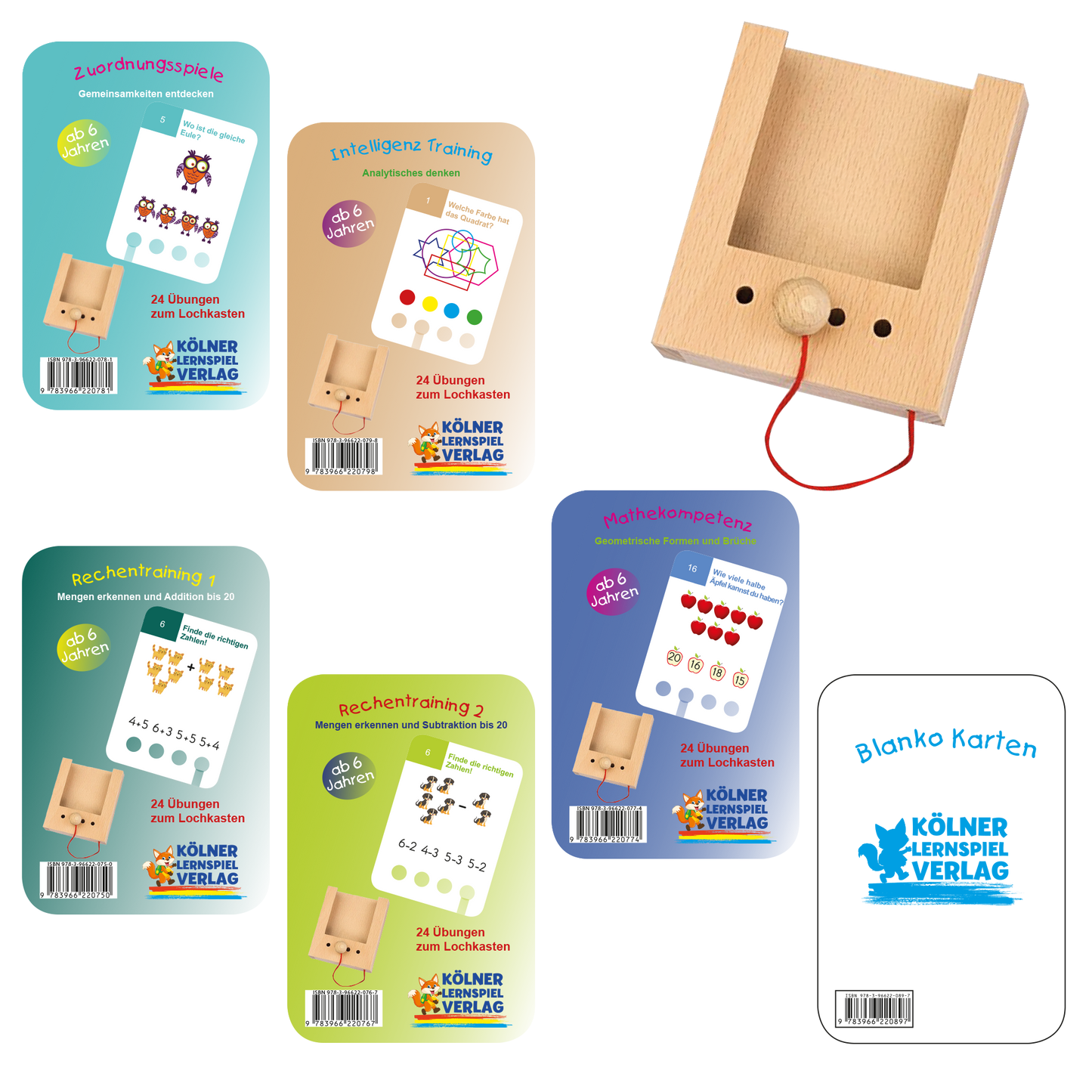 6 Yaş ve üzeri için Puncho İlkokul Başlangıç Seti (6 Kart Seti)