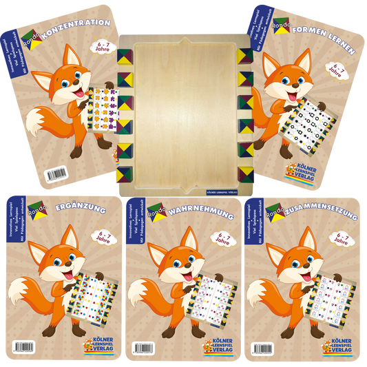 6-7 Yaş ve üzeri için 5'li Kartlı Rondo Çanta