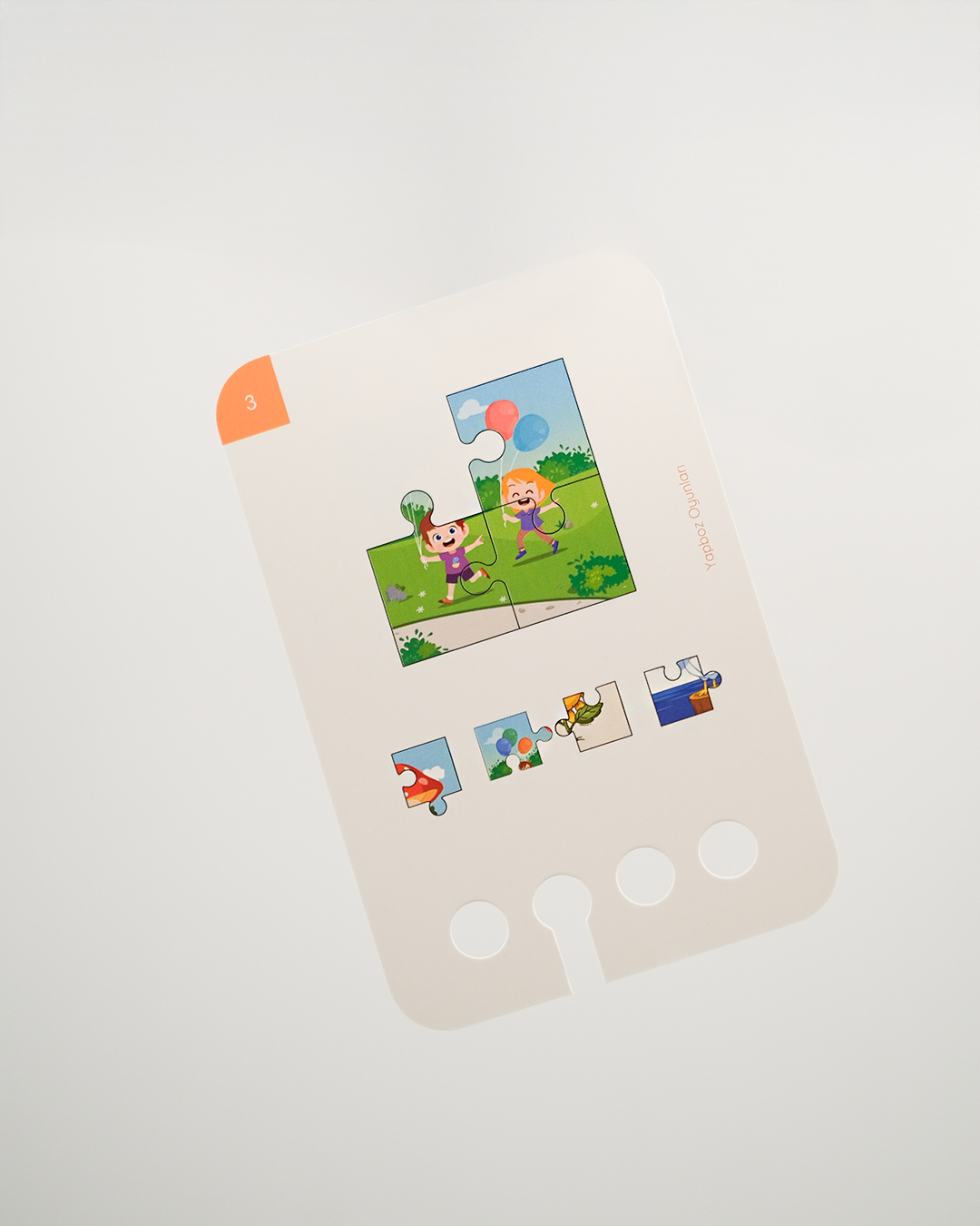 5-6 yaş için Türkçe Puncho Başlangıç Seti (6 Kart Seti)