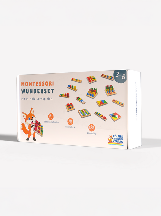 Montessori Ahşap Eğitici Oyuncak Seti – 14 Parça