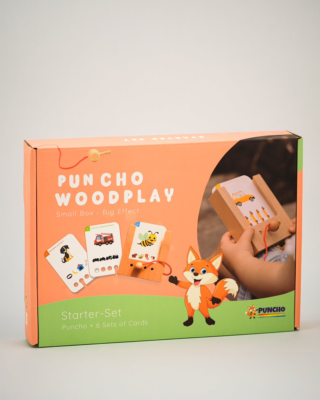 3-4 yaş için Türkçe Puncho Başlangıç Seti (6 Kart Seti)