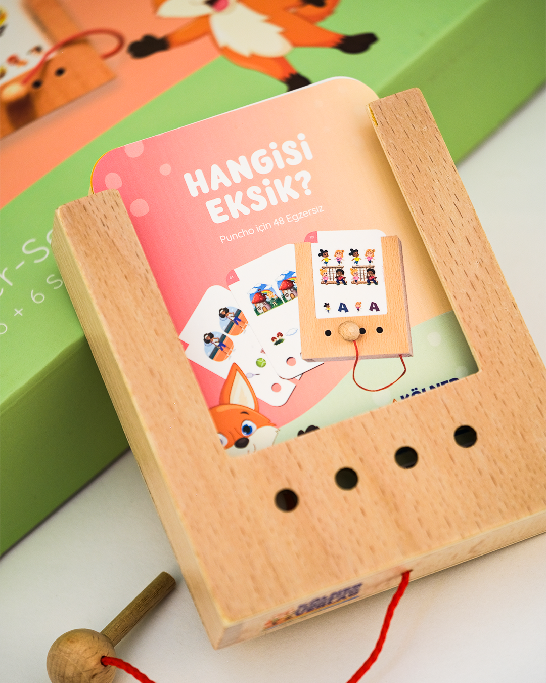 5-6 yaş için Türkçe Puncho Başlangıç Seti (6 Kart Seti)